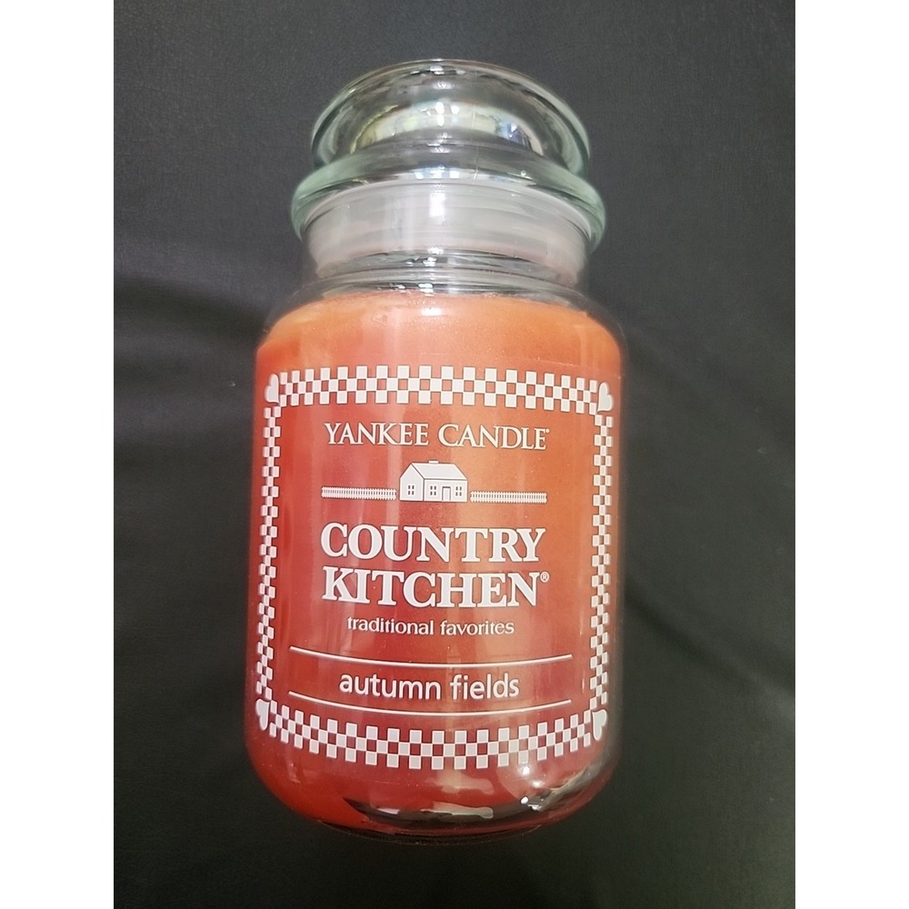New Rare Retired Yankee Candle Country Kitchen Autumn Leaves 22 Oz Single Wick